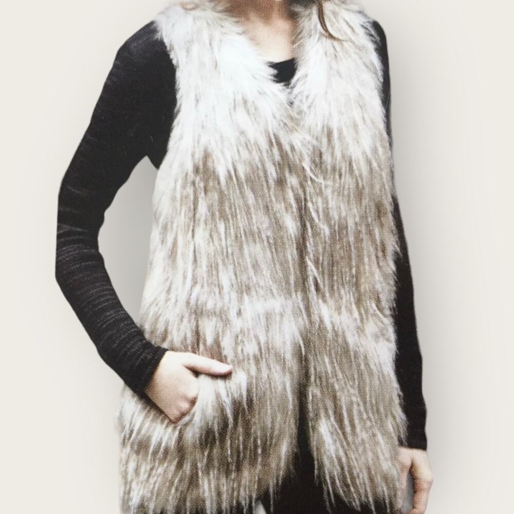 Sebby Collection faux Fur Vest size XL